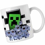 Casa si Gradina - Bucatarie si vesela - Cani si pahare - Cani si cesti - Cana Lemmings Minecraft Lemingi Creeper CoolTrend, alba, 330ml - Infinity.ro