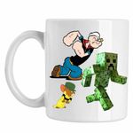 Casa si Gradina - Bucatarie si vesela - Cani si pahare - Cani si cesti - Cana Popeye Marinarul Tom Jerry Creeper Minecraft, CoolTrend, alba, 330ml - Infinity.ro