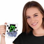 Casa si Gradina - Bucatarie si vesela - Cani si pahare - Cani si cesti - Cana Lemmings Minecraft Lemingi Creeper CoolTrend, alba, 330ml - Infinity.ro