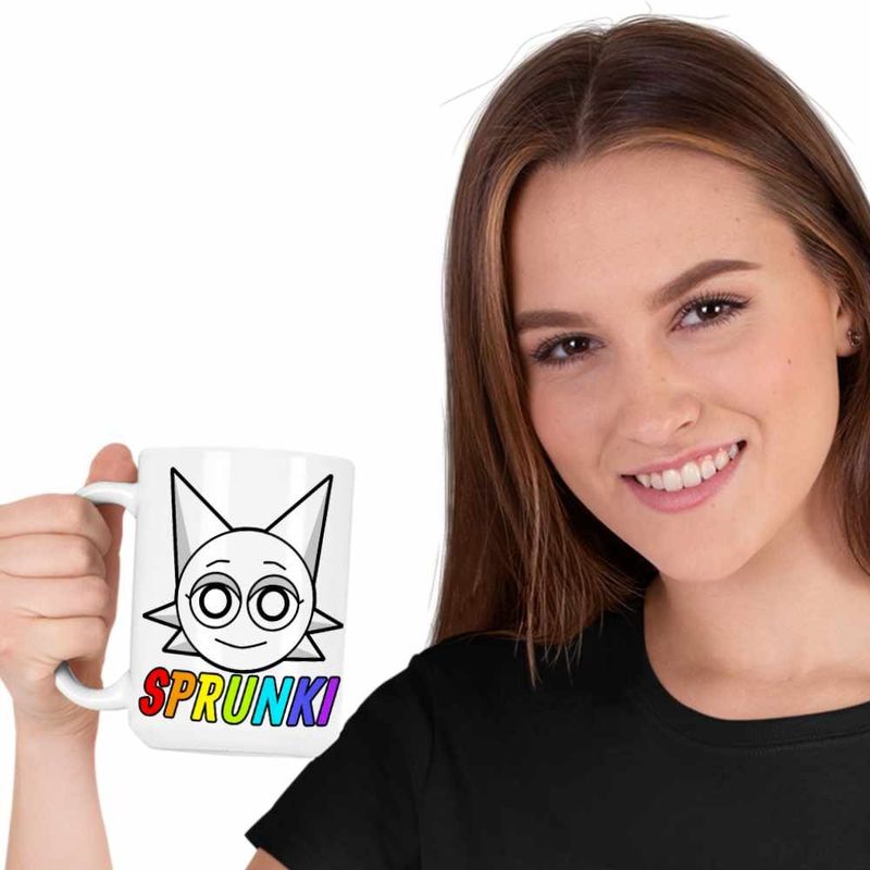 Casa si Gradina - Bucatarie si vesela - Cani si pahare - Cani si cesti - Cana Sprunki Music Game Wenda CoolTrend, alba, 330ml - Infinity.ro