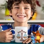 Casa si Gradina - Bucatarie si vesela - Cani si pahare - Cani si cesti - Cana Balanta Zodiac Horoscop Libra Mandala Astrologie CoolTrend, alba, 330ml - Infinity.ro