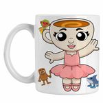 Casa si Gradina - Bucatarie si vesela - Cani si pahare - Cani si cesti - Cana Ballerina Cappuccina Brain rot CoolTrend, alba, 330ml - Infinity.ro