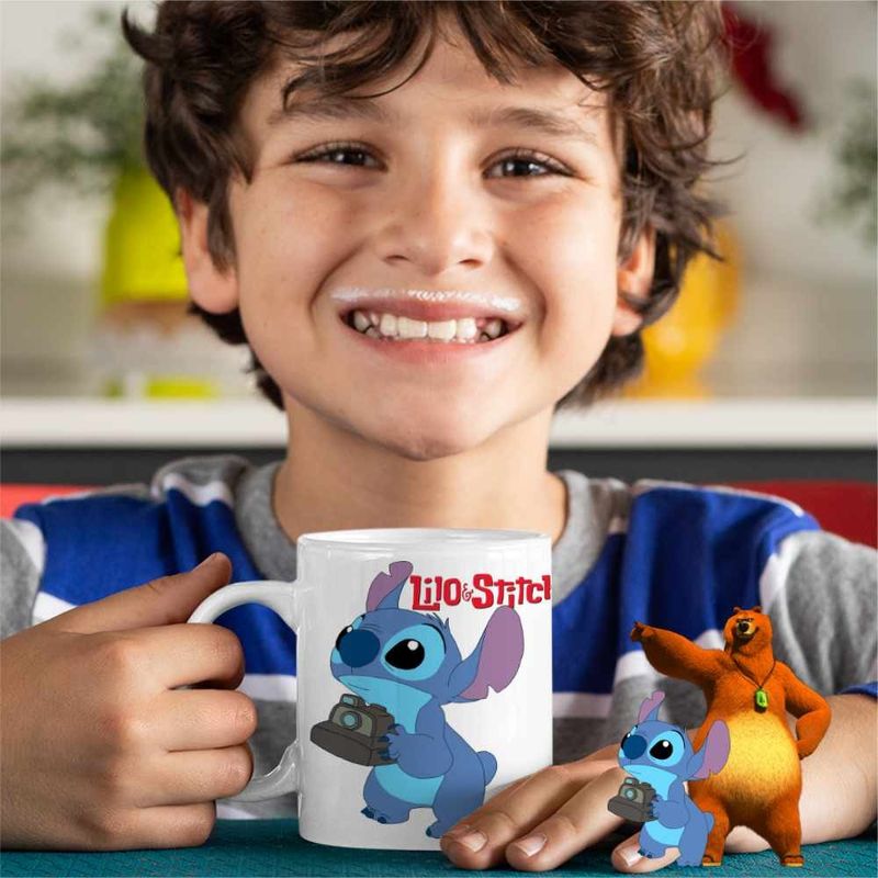 Casa si Gradina - Bucatarie si vesela - Cani si pahare - Cani si cesti - Cana Stitch Fotograf CoolTrend, alba, 330ml - Infinity.ro