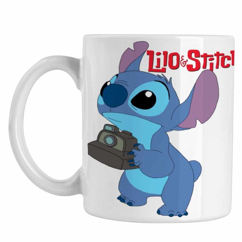 Casa si Gradina - Bucatarie si vesela - Cani si pahare - Cani si cesti - Cana Stitch Fotograf CoolTrend, alba, 330ml - Infinity.ro
