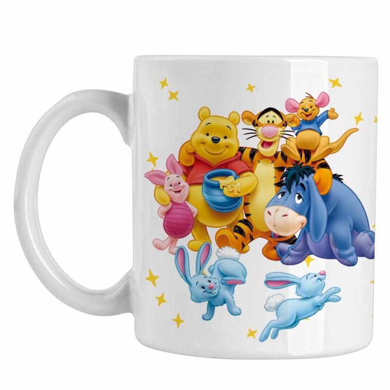 Casa si Gradina - Bucatarie si vesela - Cani si pahare - Cani si cesti - Cana Ursuletul Winnie the Pooh Familie Puh CoolTrend, alba, 330ml - Infinity.ro