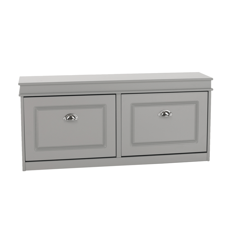 Casa si Gradina - Mobilier - Dulapuri si sifoniere - Dulapuri pantofi - Pantofar, 2 compartimente, gri, SEBER TYP 4 - Infinity.ro