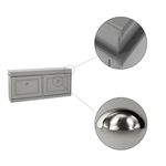 Casa si Gradina - Mobilier - Dulapuri si sifoniere - Dulapuri pantofi - Pantofar, 2 compartimente, gri, SEBER TYP 4 - Infinity.ro
