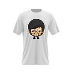 Fashion, accesorii si bijuterii - Barbati - Imbracaminte - Tricouri si bluze barbati - Tricou barbati La Casa de Papel EL Profesor, alb, marime 2XL - Infinity.ro