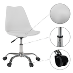Casa si Gradina - Mobilier - Scaune si fotolii - Scaune - Scaun de birou, alb, DARISA NEW - Infinity.ro