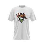 Fashion, accesorii si bijuterii - Barbati - Imbracaminte - Tricouri si bluze barbati - Tricou barbati GTA5 Five Emblem, alb, marime 2XL - Infinity.ro