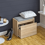 Casa si Gradina - Mobilier - Organizare si depozitare - Bancute - Banca cu spatiu de depozitare, stejar sonoma, BERGI - Infinity.ro