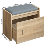 Casa si Gradina - Mobilier - Organizare si depozitare - Bancute - Banca cu spatiu de depozitare, stejar sonoma, BERGI - Infinity.ro