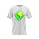 Fashion, accesorii si bijuterii - Barbati - Imbracaminte - Tricouri si bluze barbati - Tricou barbati Power Up Brawl Stars, alb, marime 2XL - Infinity.ro