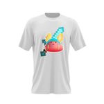 Fashion, accesorii si bijuterii - Barbati - Imbracaminte - Tricouri si bluze barbati - Tricou barbati Guff Minecraft Sabie Diamant, alb, marime 2XL - Infinity.ro