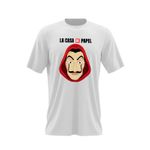 Fashion, accesorii si bijuterii - Barbati - Imbracaminte - Tricouri si bluze barbati - Tricou barbati La Casa de Papel Bella Ciao, alb, marime 2XL - Infinity.ro