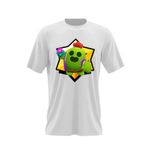 Fashion, accesorii si bijuterii - Barbati - Imbracaminte - Tricouri si bluze barbati - Tricou barbati Spike Hello Brawl Stars, alb, marime 2XL - Infinity.ro