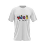 Fashion, accesorii si bijuterii - Barbati - Imbracaminte - Tricouri si bluze barbati - Tricou barbati Friends Among Us, alb, marime 2XL - Infinity.ro