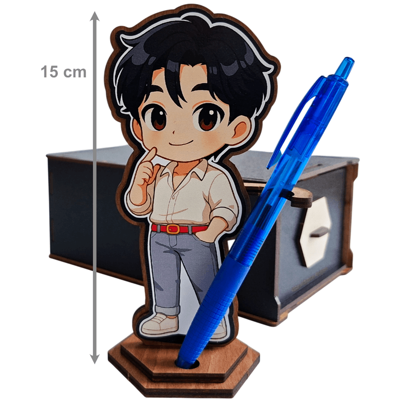 Jucarii, Copii si Bebe - Jucarii si jocuri - Figurine - Figurina Saja Boys Jinu Huntrix Kpop, lemn - Infinity.ro