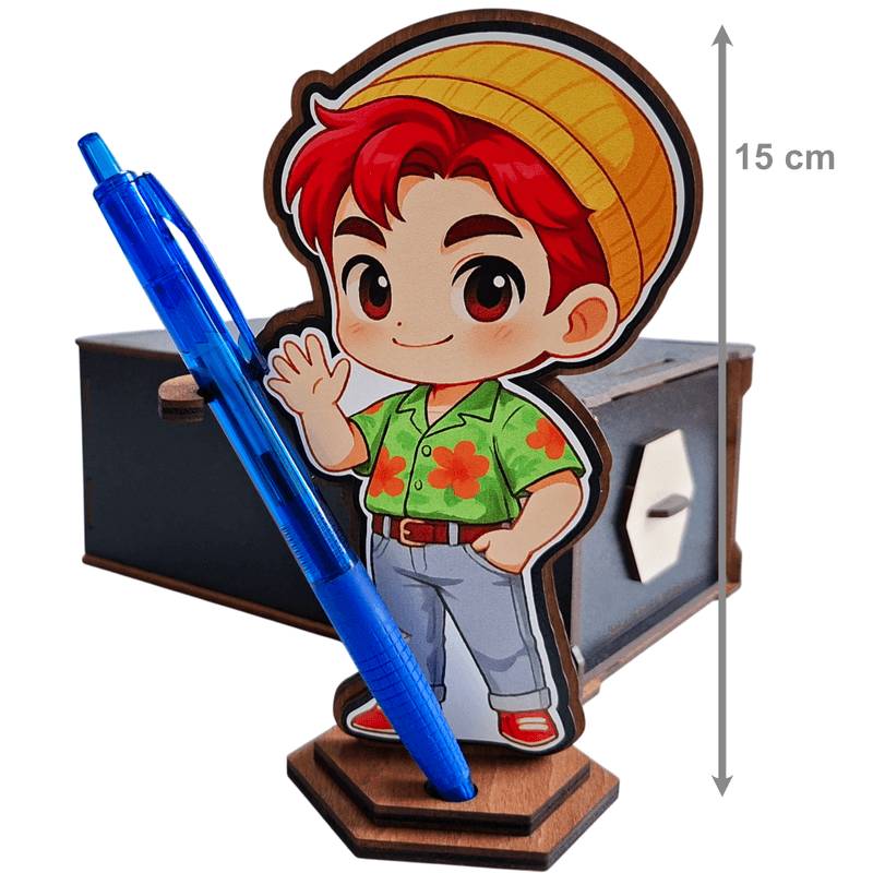 Jucarii, Copii si Bebe - Jucarii si jocuri - Figurine - Figurina Saja Boys Abby Huntrix Kpop, lemn - Infinity.ro