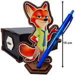Jucarii, Copii si Bebe - Jucarii si jocuri - Figurine - Set 2 Figurine Zootopia Judy Nick Zootropolis, lemn - Infinity.ro