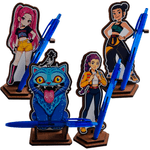 Jucarii, Copii si Bebe - Jucarii si jocuri - Figurine - Set 4 Figurine Huntrix Rumi Mira Zoey Derpy Kpop - Infinity.ro