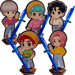Jucarii, Copii si Bebe - Jucarii si jocuri - Figurine - Set 5 Figurine Saja Boys Huntrix Kpop - Infinity.ro