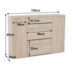 Casa si Gradina - Mobilier - Dulapuri si sifoniere - Dulapuri pantofi - Pantofar, stejar sonoma, ANABELA - Infinity.ro