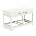 Casa si Gradina - Mobilier - Organizare si depozitare - Bancute - Banca cu  perna, 2 sertare, alb/gri, SEAT BENCH  2 NEW - Infinity.ro