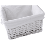Casa si Gradina - Mobilier - Organizare si depozitare - Bancute - Banca cu 3 cosuri, alb, RAFAELLO - Infinity.ro