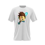 Fashion, accesorii si bijuterii - Barbati - Imbracaminte - Tricouri si bluze barbati - Tricou barbati Roblox Diamond Sword Minecraft, alb, marime 2XL - Infinity.ro
