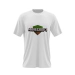 Fashion, accesorii si bijuterii - Barbati - Imbracaminte - Tricouri si bluze barbati - Tricou barbati Minecraft Logo Block, alb, marime 2XL - Infinity.ro
