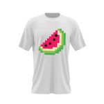 Fashion, accesorii si bijuterii - Barbati - Imbracaminte - Tricouri si bluze barbati - Tricou barbati Minecrat Pepene Verde, alb, marime 2XL - Infinity.ro