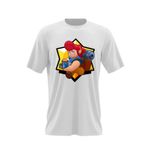 Fashion, accesorii si bijuterii - Barbati - Imbracaminte - Tricouri si bluze barbati - Tricou barbati Pam Brawl Stars Clash Royale, alb, marime 2XL - Infinity.ro