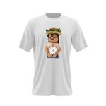Fashion, accesorii si bijuterii - Barbati - Imbracaminte - Tricouri si bluze barbati - Tricou barbati Roblox Cool Lady, alb, marime 2XL - Infinity.ro