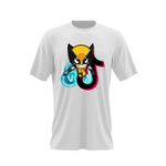 Fashion, accesorii si bijuterii - Barbati - Imbracaminte - Tricouri si bluze barbati - Tricou barbati Wolverine XMen Fortnite VBucks Tiktok, alb, marime 2XL - Infinity.ro