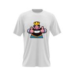 Fashion, accesorii si bijuterii - Barbati - Imbracaminte - Tricouri si bluze barbati - Tricou barbati Happy King Clash Royale Clans, alb, marime 2XL - Infinity.ro