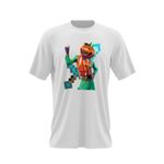 Fashion, accesorii si bijuterii - Barbati - Imbracaminte - Tricouri si bluze barbati - Tricou barbati Tomato Skin Fortnite Minecraft, alb, marime 2XL - Infinity.ro