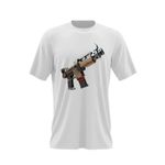 Fashion, accesorii si bijuterii - Barbati - Imbracaminte - Tricouri si bluze barbati - Tricou barbati Fortnite Makeshift Submachine Gun, alb, marime 2XL - Infinity.ro