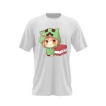 Fashion, accesorii si bijuterii - Barbati - Imbracaminte - Tricouri si bluze barbati - Tricou barbati Minecraft Anime Creeper, alb, marime 2XL - Infinity.ro