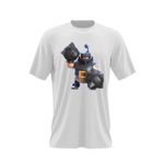Fashion, accesorii si bijuterii - Barbati - Imbracaminte - Tricouri si bluze barbati - Tricou barbati Mega Knight Clash Royale GTA, alb, marime 2XL - Infinity.ro