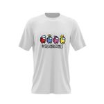 Fashion, accesorii si bijuterii - Barbati - Imbracaminte - Tricouri si bluze barbati - Tricou barbati SquadGoals Among Us, alb, marime 2XL - Infinity.ro