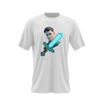 Fashion, accesorii si bijuterii - Barbati - Imbracaminte - Tricouri si bluze barbati - Tricou barbati Midas Outfit Fortnite Minecraft, alb, marime 2XL - Infinity.ro