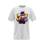 Fashion, accesorii si bijuterii - Barbati - Imbracaminte - Tricouri si bluze barbati - Tricou barbati Mortis Hat Brawl Stars, alb, marime 2XL - Infinity.ro