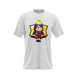 Fashion, accesorii si bijuterii - Barbati - Imbracaminte - Tricouri si bluze barbati - Tricou barbati Jacky Brawl Stars, alb, marime 2XL - Infinity.ro