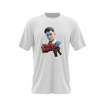 Fashion, accesorii si bijuterii - Barbati - Imbracaminte - Tricouri si bluze barbati - Tricou barbati Midas Skin Fortnite Epic Weapon, alb, marime 2XL - Infinity.ro
