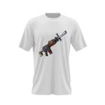 Fashion, accesorii si bijuterii - Barbati - Imbracaminte - Tricouri si bluze barbati - Tricou barbati Fortnite Makeshift Rifle, alb, marime 2XL - Infinity.ro