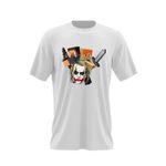 Fashion, accesorii si bijuterii - Barbati - Imbracaminte - Tricouri si bluze barbati - Tricou barbati Joker Minecraft Gamer Steve Alex, alb, marime 2XL - Infinity.ro