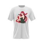 Fashion, accesorii si bijuterii - Barbati - Imbracaminte - Tricouri si bluze barbati - Tricou barbati Naruto Kushina Uzumaki Boruto Shippuden Anime, alb, marime 2XL - Infinity.ro