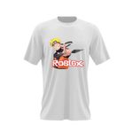 Fashion, accesorii si bijuterii - Barbati - Imbracaminte - Tricouri si bluze barbati - Tricou barbati Naruto Roblox Creator Anime Manga, alb, marime 2XL - Infinity.ro