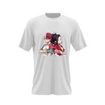 Fashion, accesorii si bijuterii - Barbati - Imbracaminte - Tricouri si bluze barbati - Tricou barbati Hero Academia Todoroki Momo Love Couple Anime, alb, marime 2XL - Infinity.ro